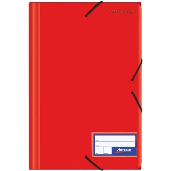 FOLDER ARTESCO C/LIGA COLOR ENTERO ROJO
