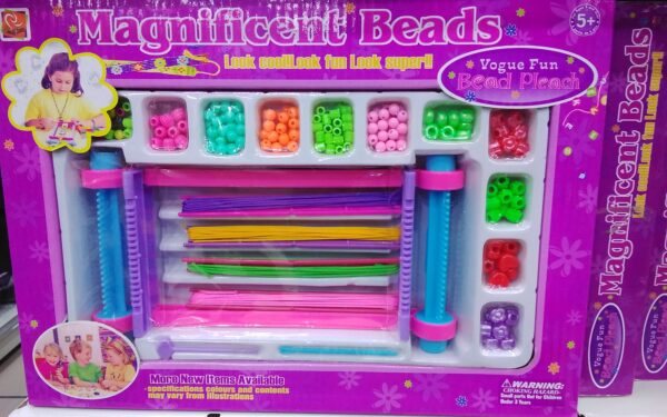 JUGUETE SET DE CUENTAS C/MAQUINA TEJEDORA MAGNIFICENT BEADS