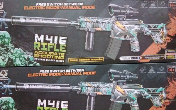 JUGUETE PISTOLA HIDROGEL RIFLE M416