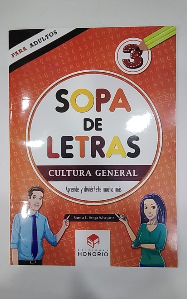 PUPILETRAS EDIT. HONORIO SOPA D/LETRAS #3 CUL GRAL (64H)