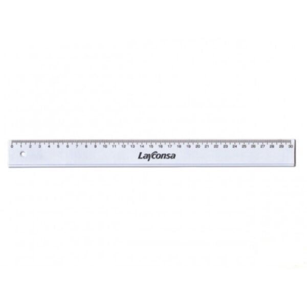 REGLA D/30 CM. TRANSPARENTE LAYCONSA