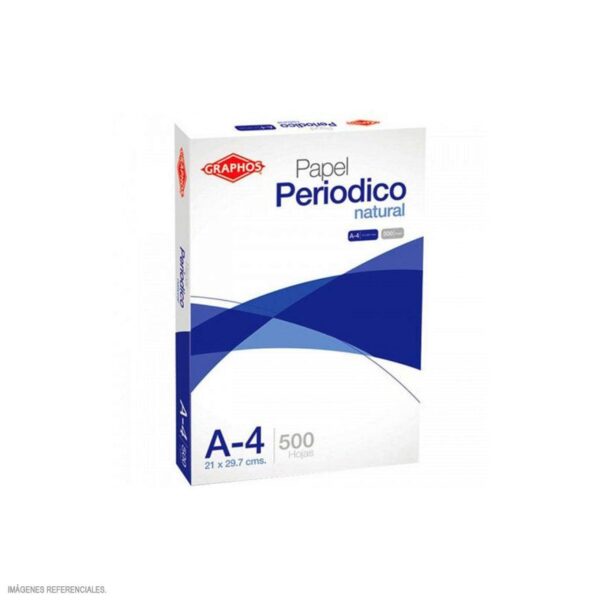 PAPEL PERIODICO GRAPHOS A-4 NATURAL