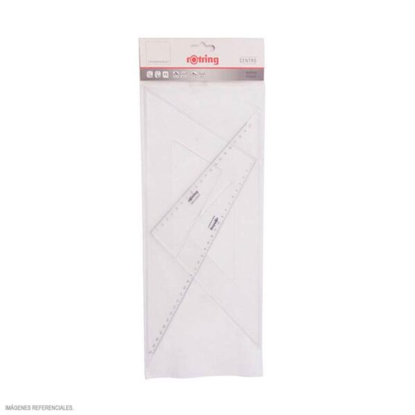 ESCUADRAS ROTRING ACRIL MILIMET X 30CM 2PZ S/N - C/B