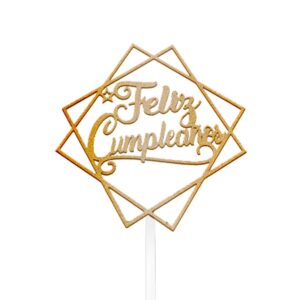 TOPPER "FELIZ CUMPLEAÑO" MEDIANO 14CM