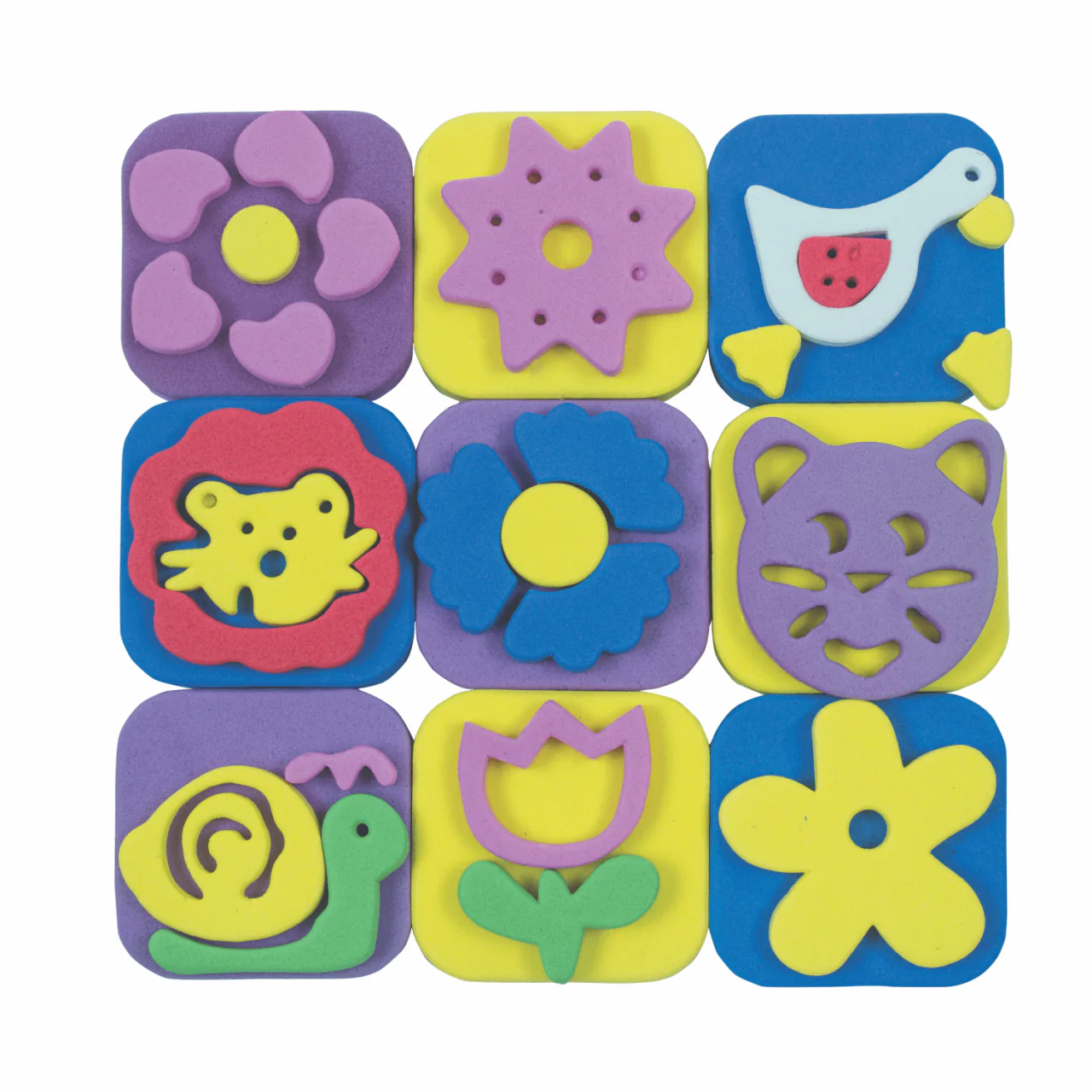 ARTI CREATIVO SELLOS X 9 BIG STAMP (EVA GOMA)