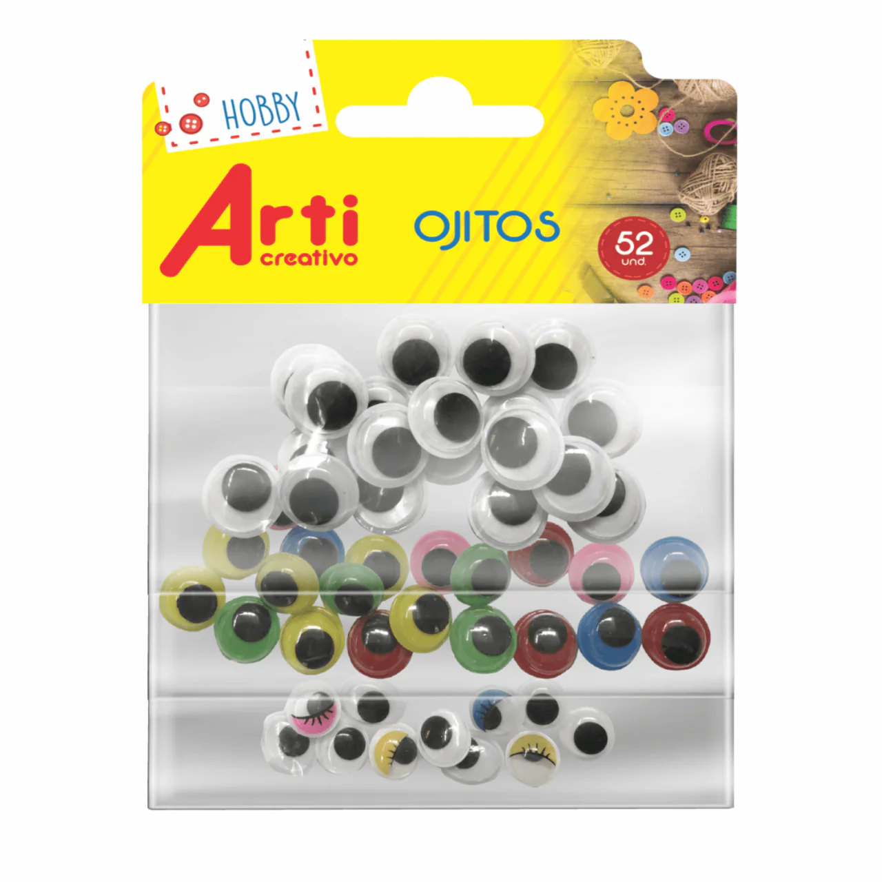 ARTI CREATIVO OJITOS MOVIBLES BLST X 52 (TACF00015)
